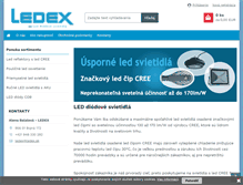Tablet Screenshot of ledex.sk